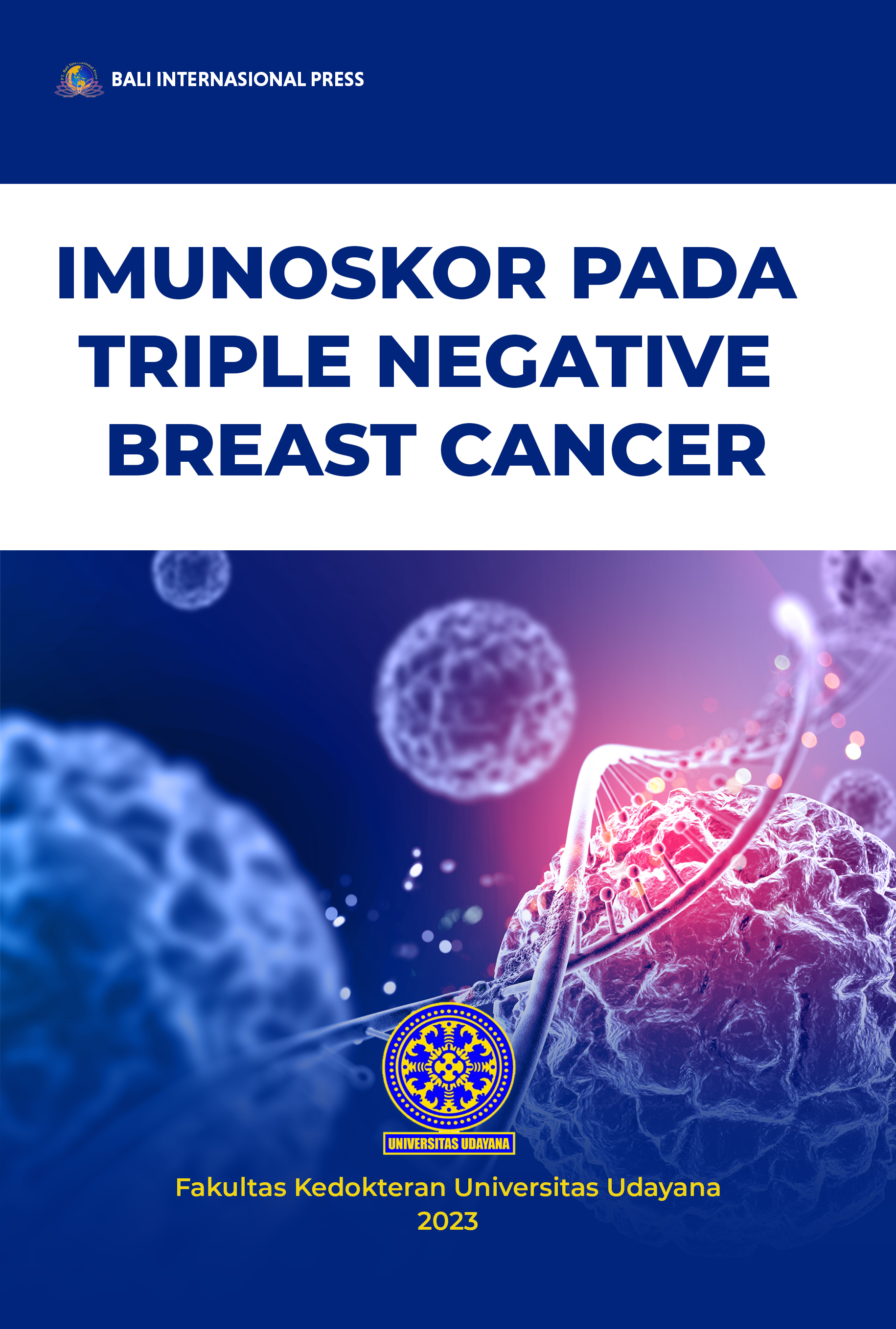 Buku ini mengupas Triple negative breast cancer (TNBC) yang merupakan subtipe kanker payudara yang secara klinis, lebih agresif dengan prognosis lebih buruk dibanding subtipe lainnya. Profil imunitas pada lingkungan mikro kanker dapat digunakan untuk memp